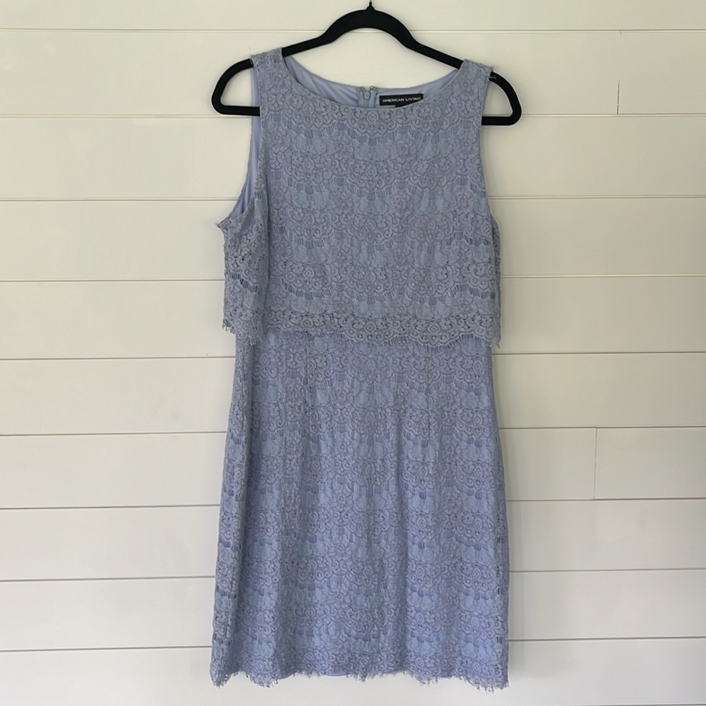 Lavender Lace Shift Dress
